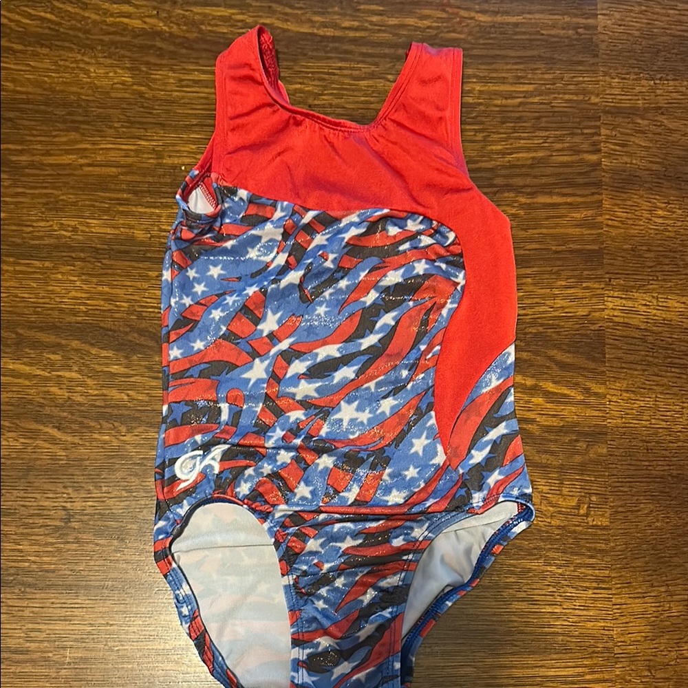 GK Elite - Red and Blue Stars and Stripes Leotard